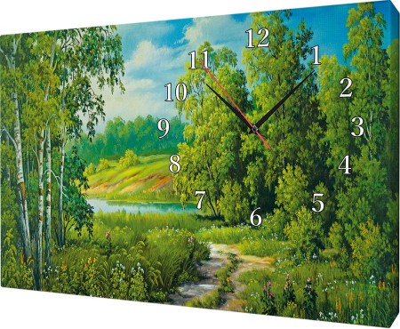 Часы на холсте 40х50 У388